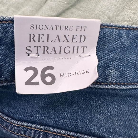 Lane Bryant Women’s Signature Fit Relaxed Straight Mid Rise Jeans Size 26 NWT - Picture 5 of 9